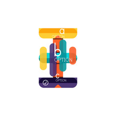 Abstract lines geometric infographic layoutAbstract lines geometric infographic layout, data visualization design, option step by step schedule, web box