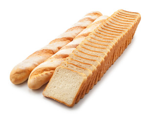 breads isolated on a white background