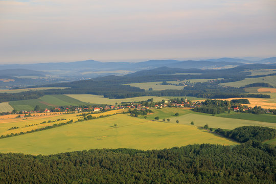 Upper lusatia from the air