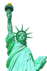 Fototapeta na wymiar Statue of Liberty (Liberty Enlightening the world) near New York. Close-up. USA.