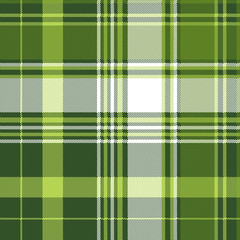 Green tartan pixel check plaid seamless pattern