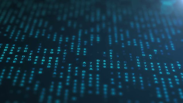 hexadecimal data loopable background