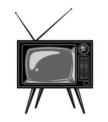 Old TV set template