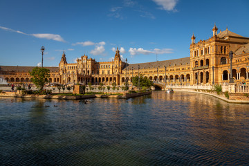 Fototapeta premium Plaza de España in Seville, Spain.