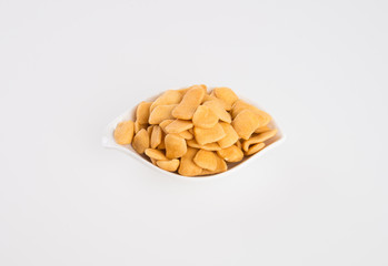 murukku or traditional indian snack on background.