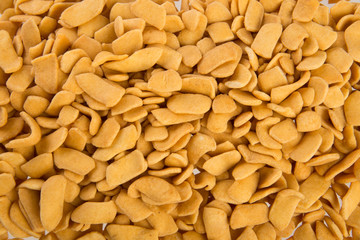 murukku or traditional indian snack on background.