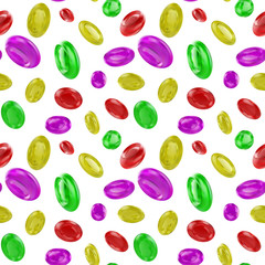 Seamless pattern.Candy lollipops on isolated on background.Pattern of a beautiful Candy lollipops . Good vector illustration for packing