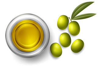 Fresh Olive and Olive Oil
