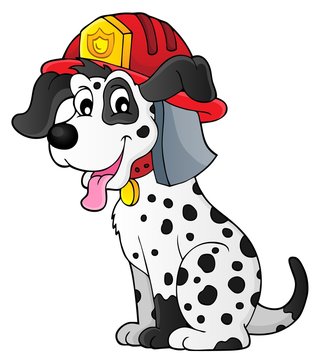 Firefighter dog theme 1