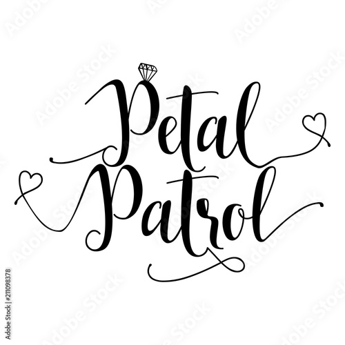 Download "Petal Patrol -Hand lettering typography text in vector ...