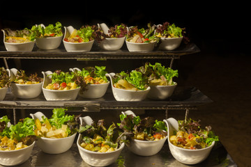 Buffet line in Wedding party