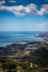 Malaga, Spain; April 29, 2018: Landscape view of the Malaga Coast