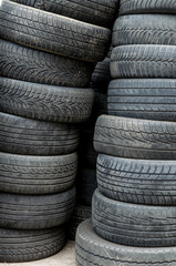 Pile of old tires