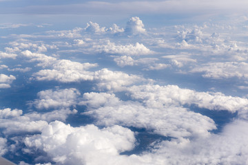Fototapeta premium Über den Wolken