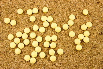 vitamins and tablets. Medical and Healthcare concept