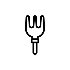 garden fork icon vector illustration