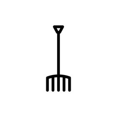 garden fork icon vector illustration