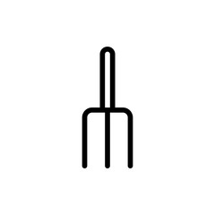 garden fork icon vector illustration