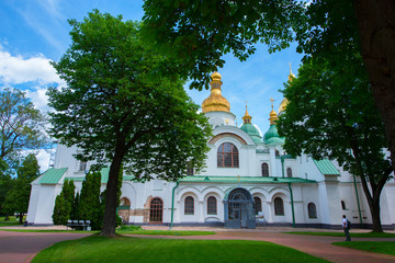 Fototapeta na wymiar Hagia Sophia, St. Sophia Cathedral, Kyiv, Ukraine.