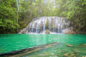 Fototapeta na wymiar Water fall wildlife Kanchanaburi Thailand
