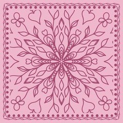 Abstract floral pattern. geometry, mandala design. vector . for invitation, bridal, wedding, wallpaper