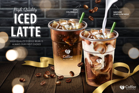 Iced latte ads