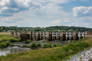 Fototapeta na wymiar Dam in Wachock, Swietokrzyskie, Poland