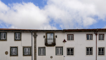 Traditional residential facade in Guarda, Portugal