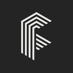 Vector Logo Letter F