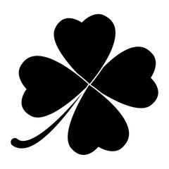 four leaf clover design isolated on white background