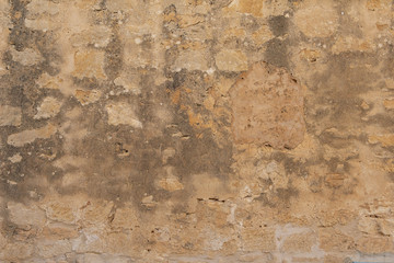 Surface of the old concrete wall. Weathered stucco background
