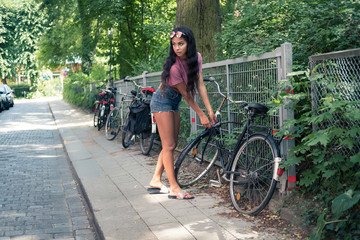 Fahrrad in der Stadt - Abstellplatz