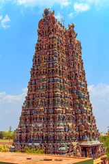 Photo sur Plexiglas Temple Le célèbre temple de Meenakshi.