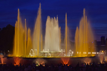 Fuente mágica de Montjuic en Barcelona

