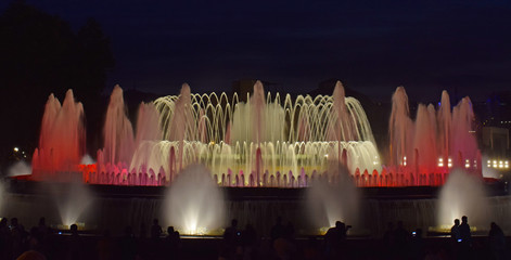 Fuente mágica de Montjuic en Barcelona


