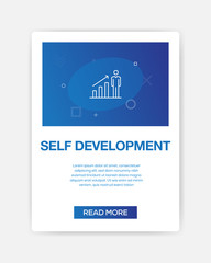 SELF DEVELOPMENT ICON INFOGRAPHIC
