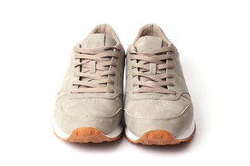 men's sneakers isolated on white. men's footwear.