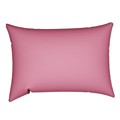 Pink 3d pillow. isolated on white background. Render model from the program 3d max. mockup