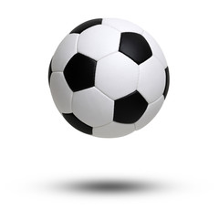 Fototapeta premium soccer ball on white