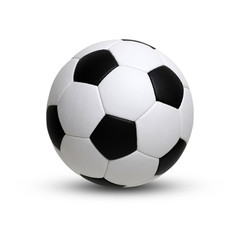 Fototapeta premium soccer ball on white