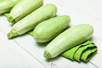 Courgette dappled fresh food, green zucchini.
