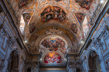 Fototapeta premium San Benedetto church, Catania, sicily, Italy