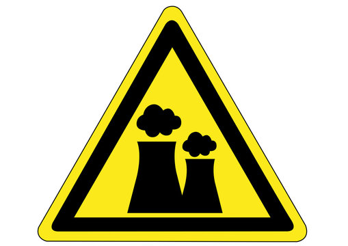 Schild Gefahr durch Kraftwerke