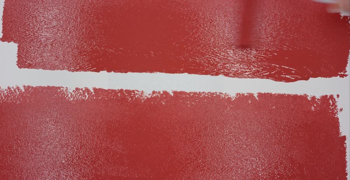 Wand rot malen