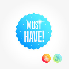 Must Have Commercial Shopping Label