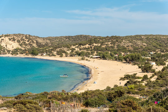 The Sarakiniko beach on the island Gavdos, Greece