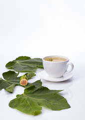 Mug Fig Leaf Tea With rosemary