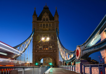 Fototapeta na wymiar Tower Bridge in the evening, London, United Kingdom