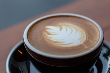 Backgrounds of Latte coffee.