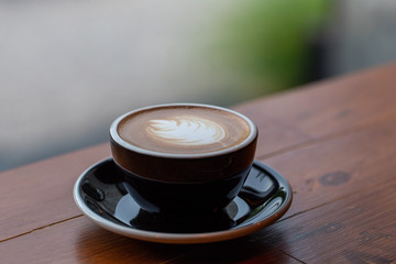 Backgrounds of Latte coffee.